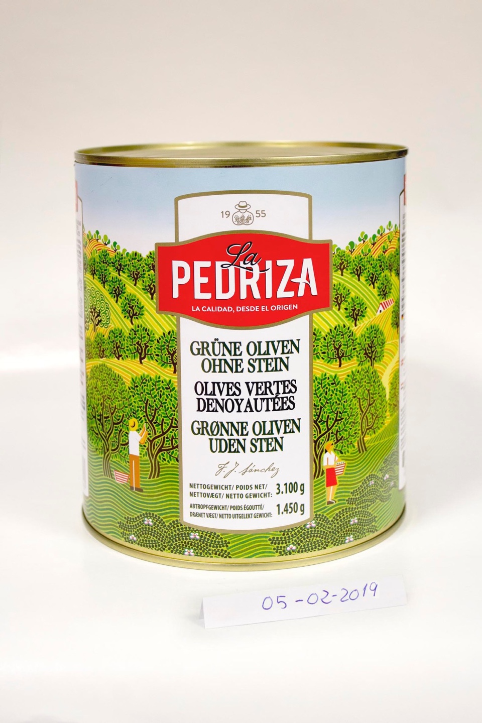 PITTED GREEN OLIVE 3100G